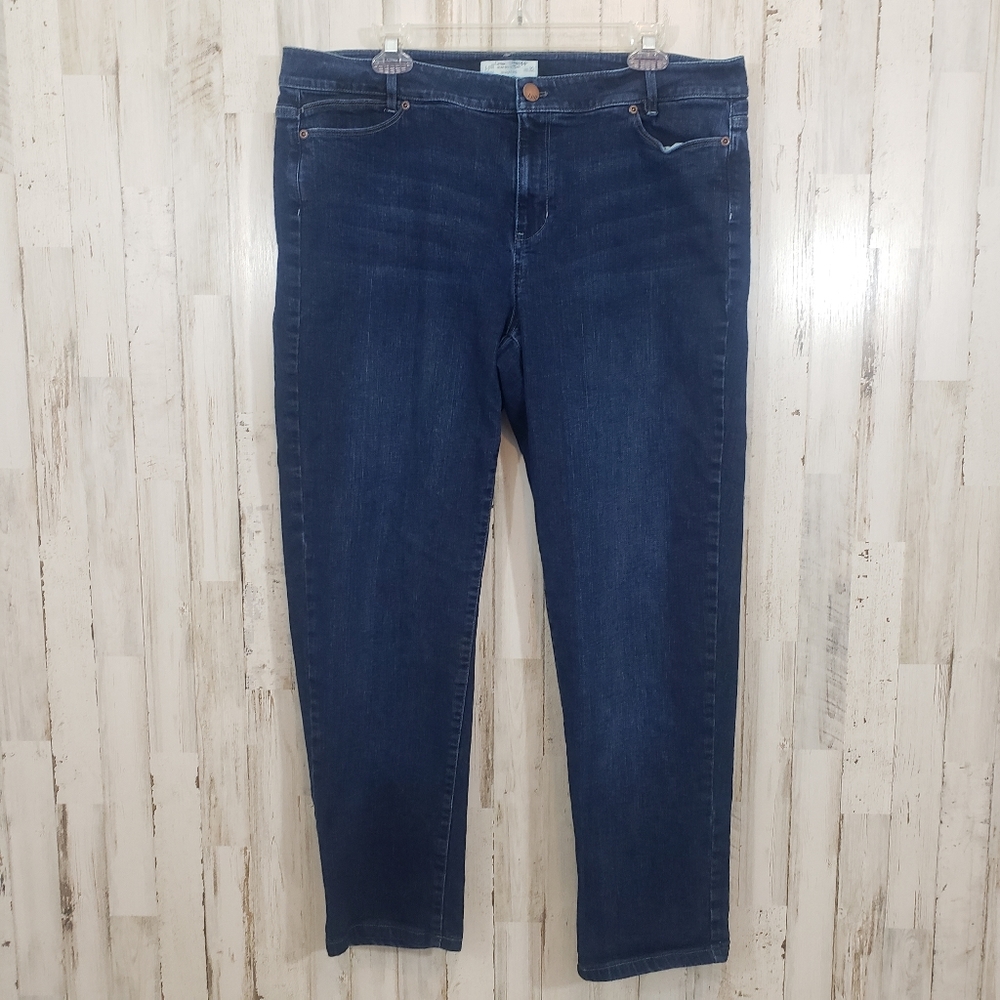 J. Jill slim boyfriend straight leg jeans.